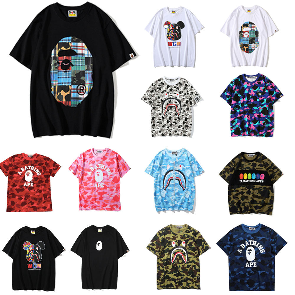 Men's and women's loose and casual T-shirts