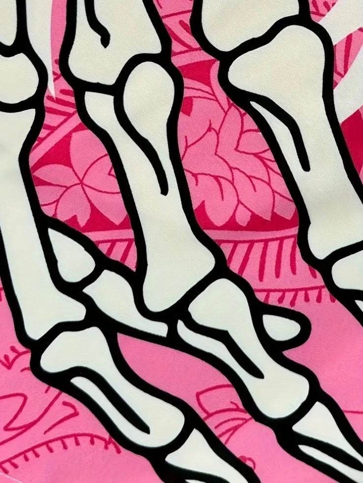 Skeleton Hand Print Shorts