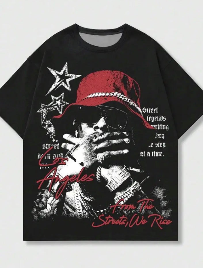 Hip-Hop Style Printed T-shirt