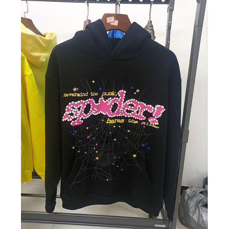 Sp5der Pink Hoodies