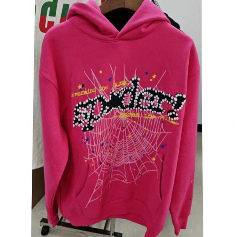Sp5der Pink Hoodies