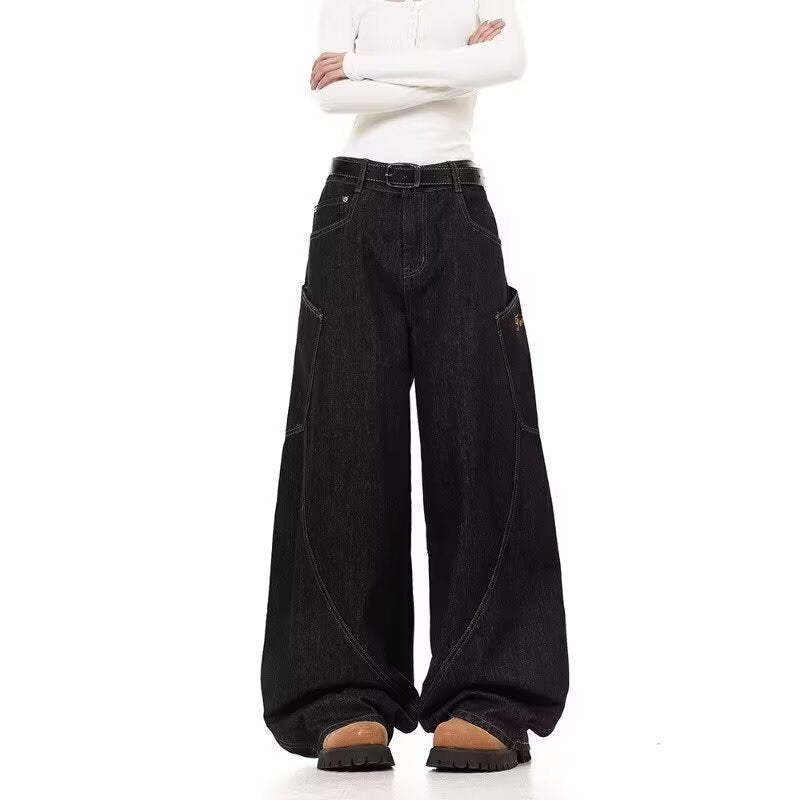 Vintage Washed Denim Pants