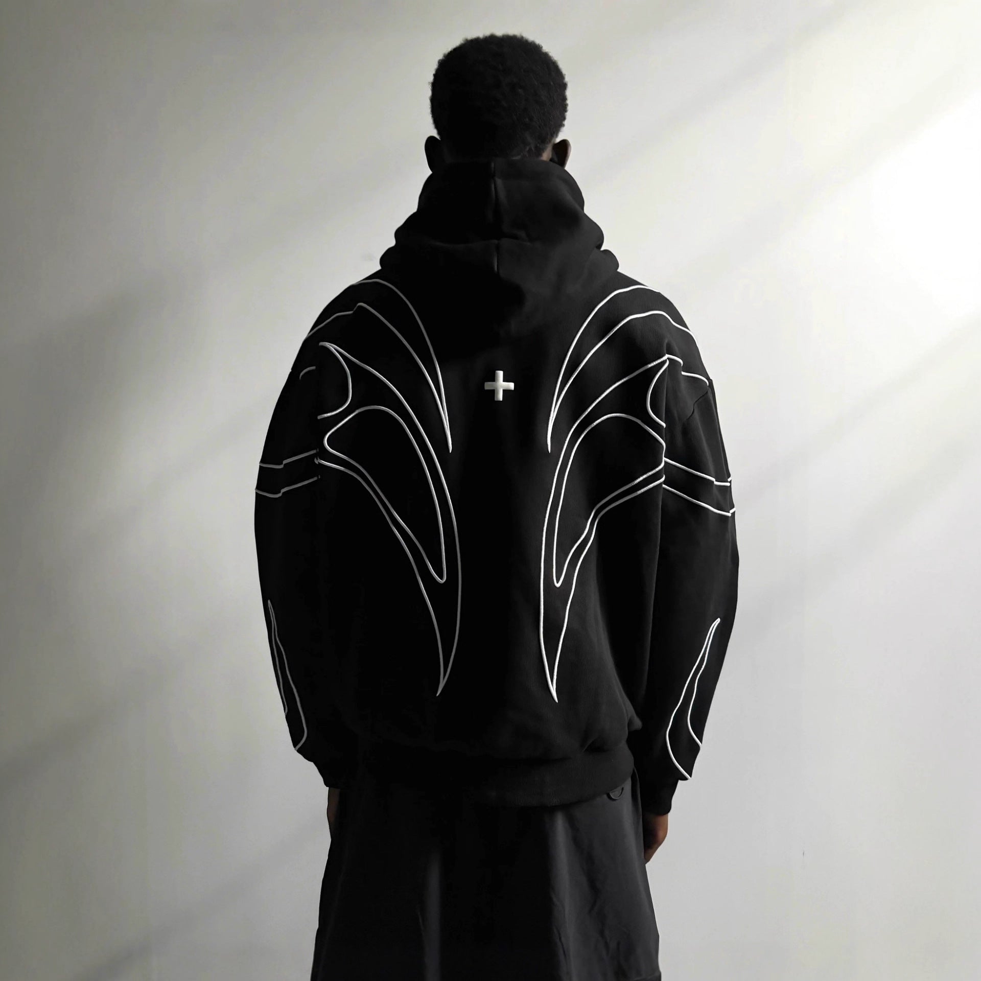 Embroidered Fleece Hood