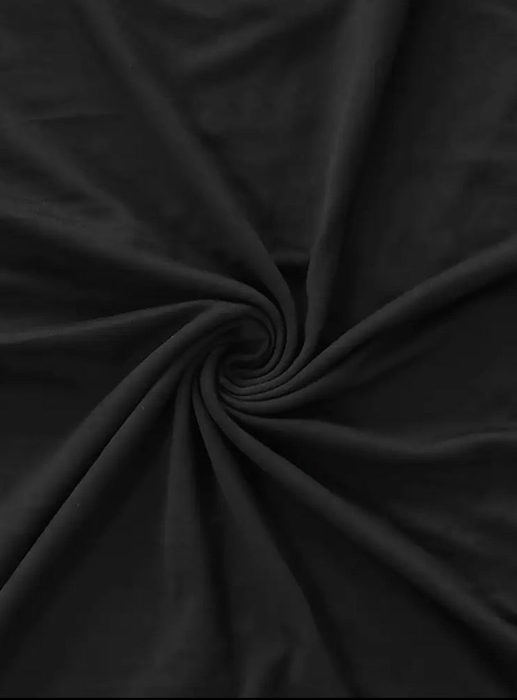 Printed Black Oversized T-Shirt