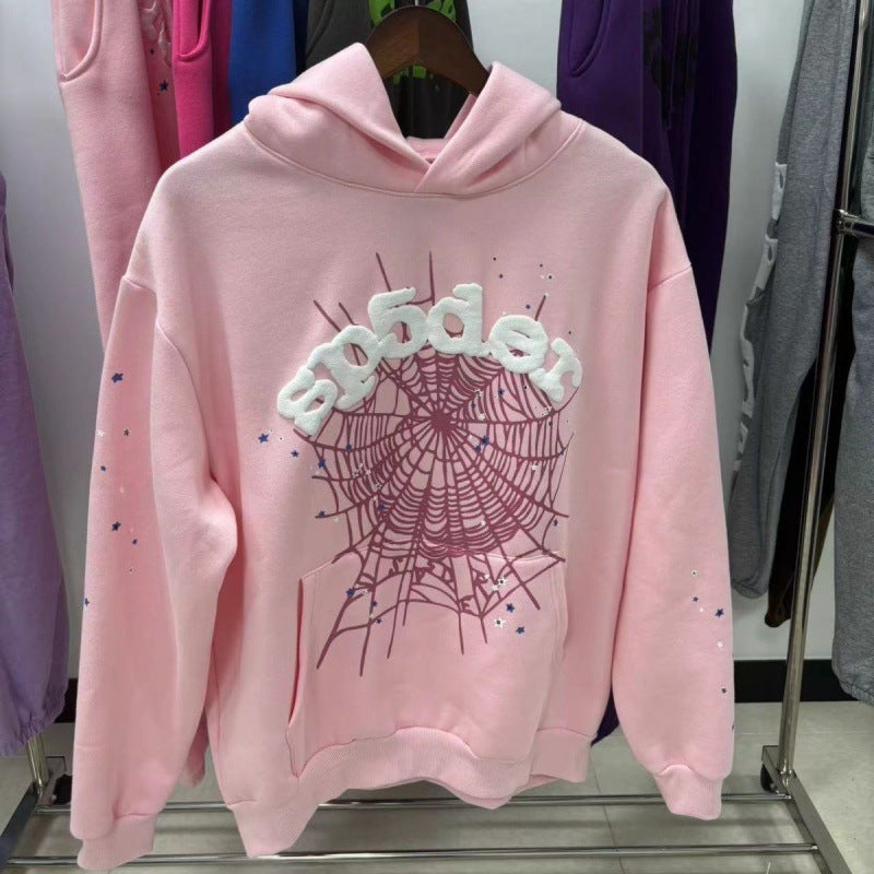 Sp5der Pink Hoodies