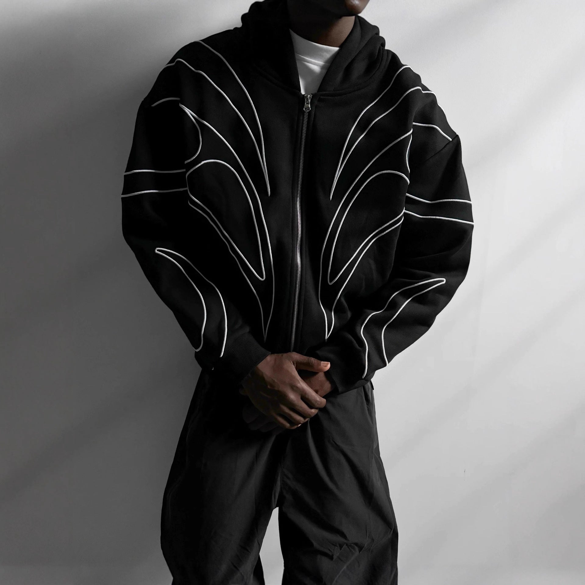 Embroidered Fleece Hood