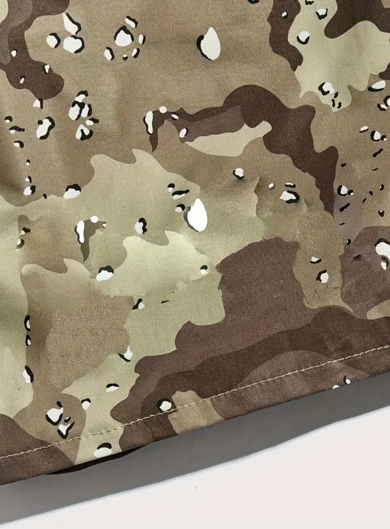 Camouflage Print Shorts