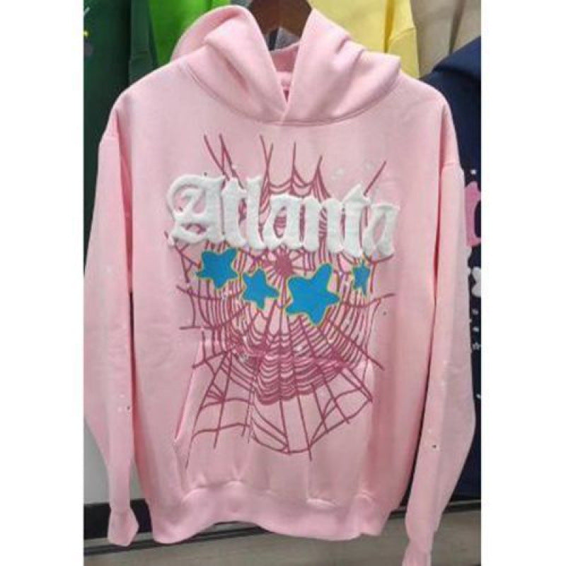 Sp5der Pink Hoodies