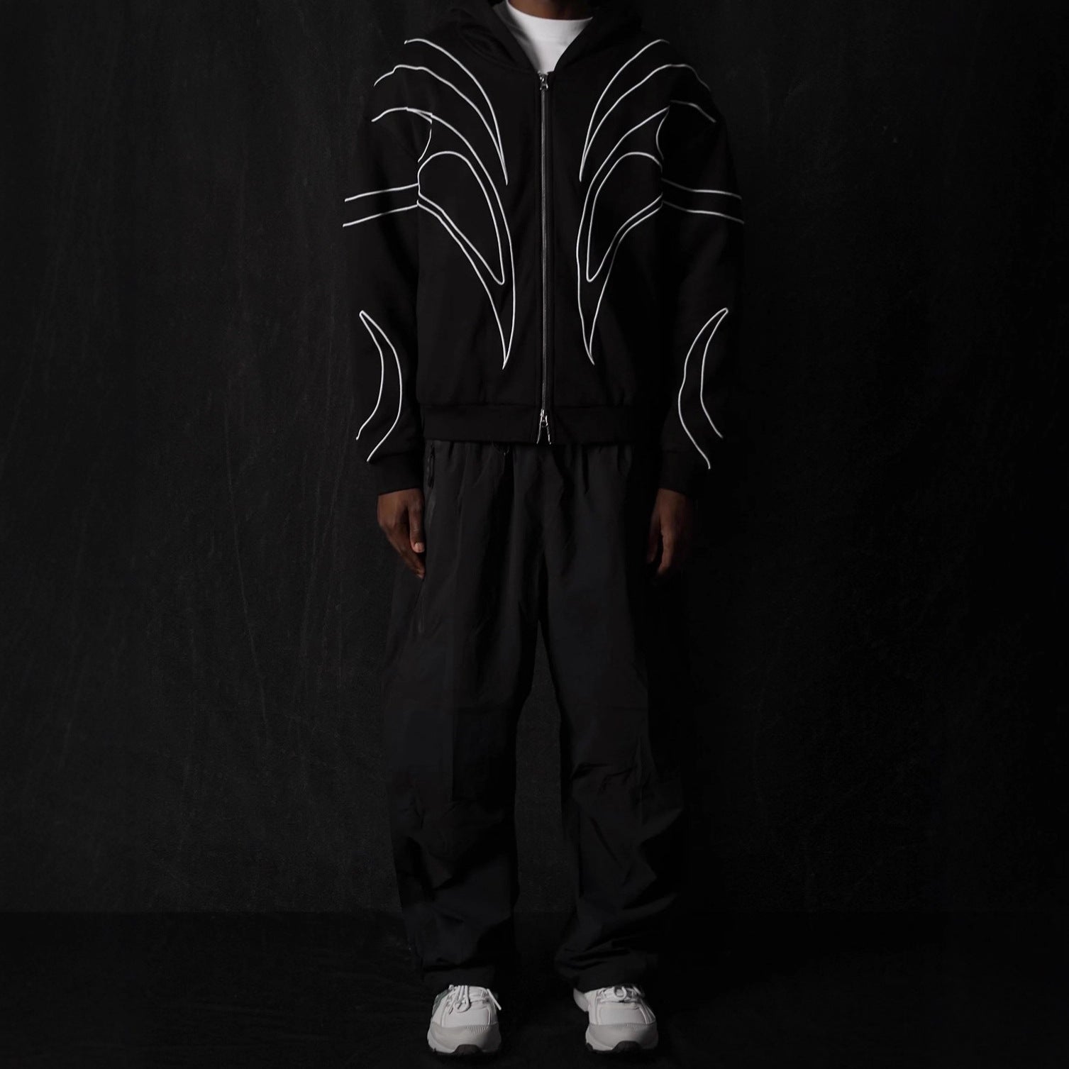 Embroidered Fleece Hood