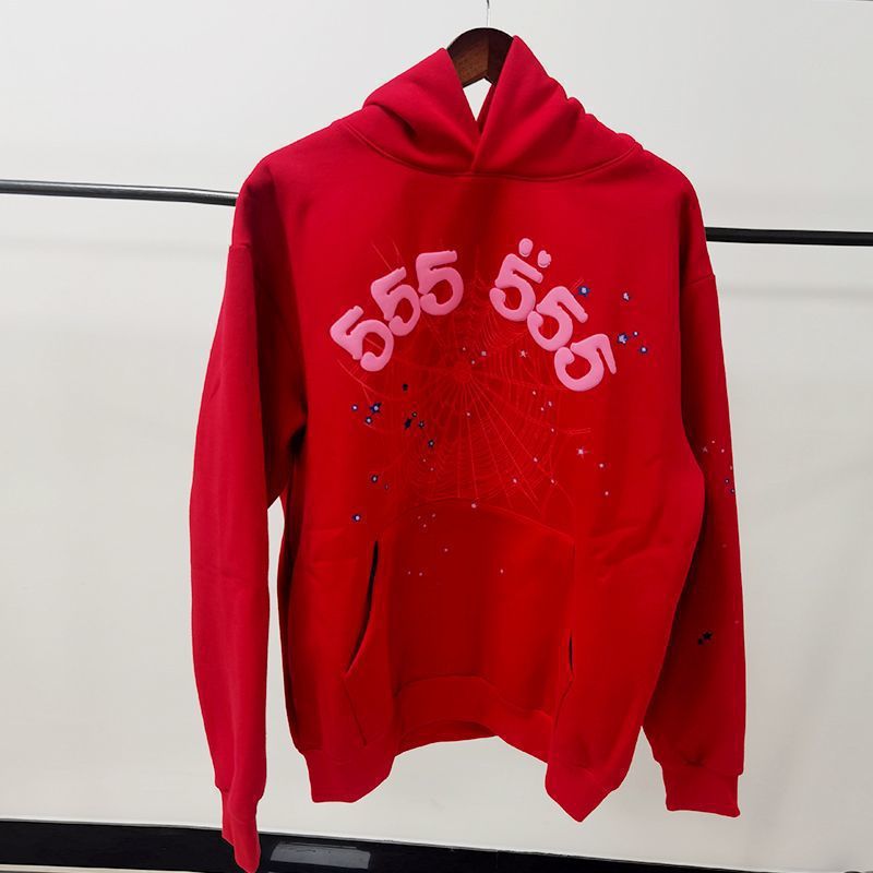 Sp5der Pink Hoodies