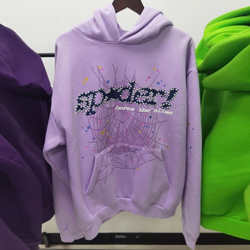 Sp5der Pink Hoodies