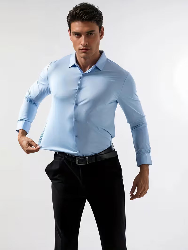 Mens Wrinkle Free Formal Dress Shirt