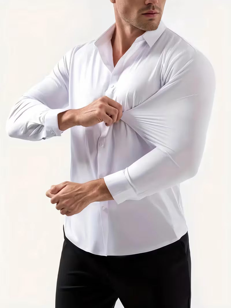 Mens Wrinkle Free Formal Dress Shirt